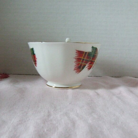 Adderley New Brunswick Canada vintage teacup and saucer tartan bone china 80s - Picture 6 of 11